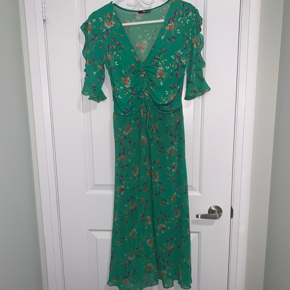 TFNC London green floral dress